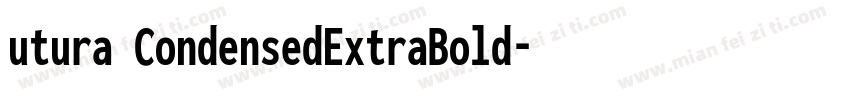 utura CondensedExtraBold字体转换
